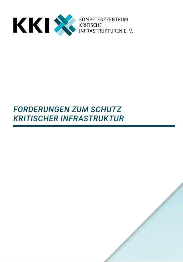 Vorschaubild des PDFs Forderungskatalog zum Schutz kritischer Infrastrukturen